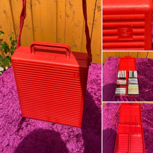 Vintage red cassette tape - vintage,