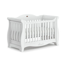 Beautiful Boori Royale sleigh 3-in-1 cot/bed/seat with storage drawer. 