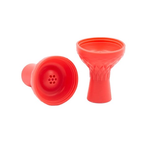 Red silicone shisha bowl - red,