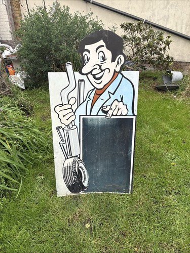 Vintage garage chalkboard menu - vintage,