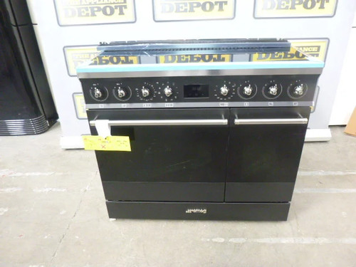 Smeg range cooker - smeg, black