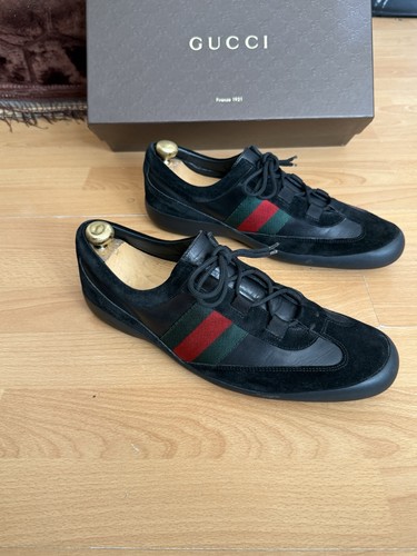 Gucci sneakers black suede - sneakers,