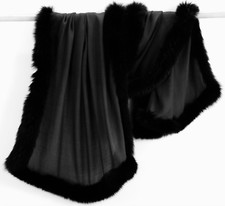 Cashmere Cape Wrap With Fox