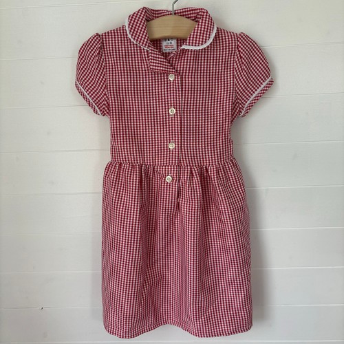 Girls school dress gingham - dress,