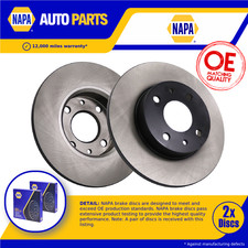 Brake discs pair solid fits - brake,