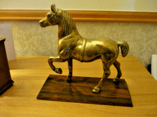 BRASS HORSE STATUE ORNAMENT