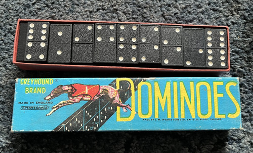 Vintage greyhound dominoes - vintage,