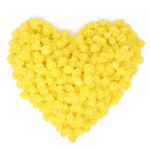 500 pcs mini yellow - yellow, rose