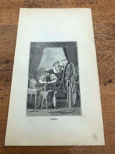 1835 woodcut print - (, english