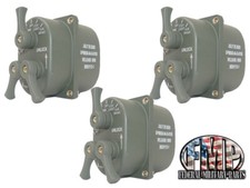 3PK MS 51113-1 HEAD LIGHT SWITCH CONTROL GREEN 3-LEVER MILITARY HUMVEE M998 M35