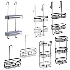 Shower Caddy Hanging Floor Stainless Steel Chrome Mini Organiser Storage Large