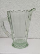 Lovely pale green Art Deco lemonade  Jug