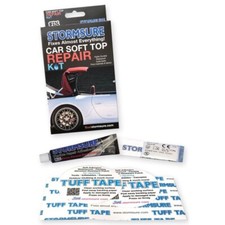 Black Soft Top Car Roof Convertible Repair Kit Includes Glue & Patches Stormsure