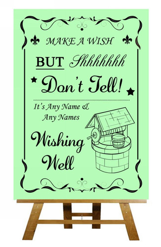 Green wishing well - wishing,