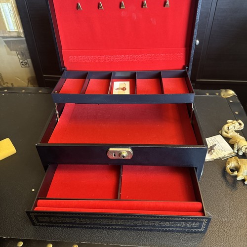 Vintage jewellery box complete - vintage,