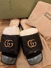 Gucci Marmont Flat Sliders