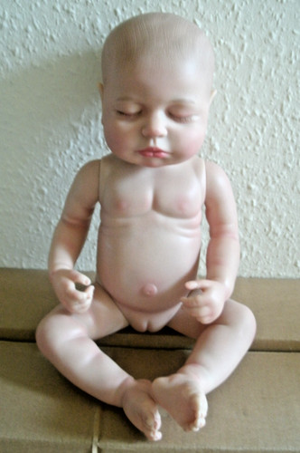Realistic baby girl - doll, nude
