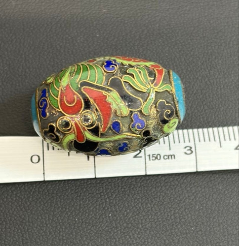 Cloisonne oval dragon - oval, pattern