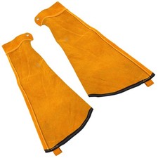 1 Pair Professional Welder Arm Sleeve Welder Leather Stitched Protect Welding 