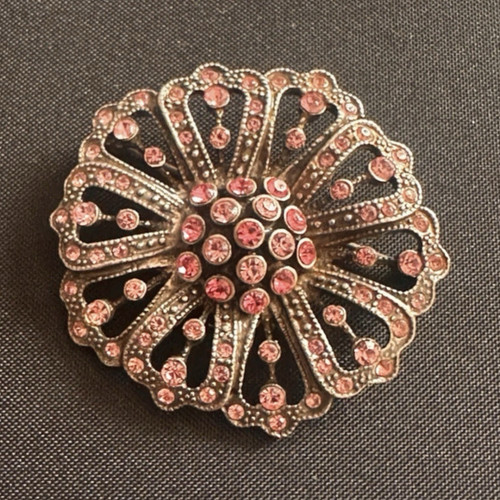Silver tone pink - silver,
