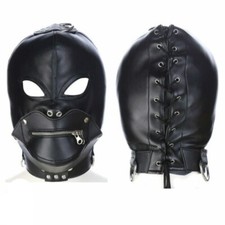 PU Leather Hood Head Harness