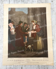 Vintage Cries of London New Love Song Plate 11 Francis Wheatley Anthony Cardon