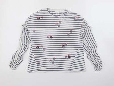 NEXT Girls White Cotton blend  T-Shirt Size 7 Years - Cacti