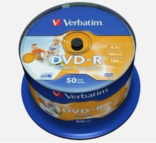  Verbatim 50 x DVD-R Blank