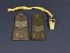POLICE EPAULETTES & WHISTLE -