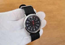 Timex Weekender T2N647 Indiglo Unisex Watch Black NATO Band Used