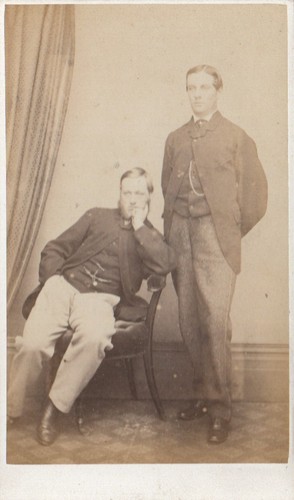 1865 london cdv handsome men - london,