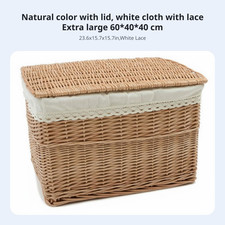 Lidded Wicker Basket