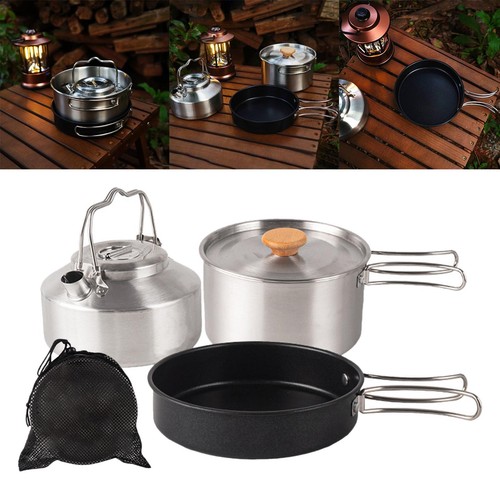 Camping cookware set - camping, set,