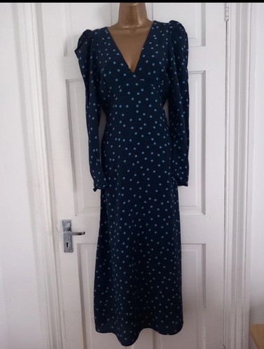 Zara navy polka dot - navy, dress