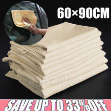 Large Natural Chamois Leather Car Cleaning Cloth Wash Absorbent Drying Towel