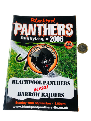Rugby programme blackpool - rugby,
