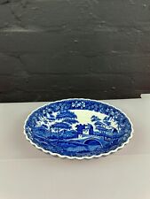 Copeland Spode Blue Tower Oval Serving dish / Bowl 26 cm x 18 cm Old Stamp