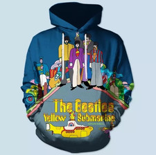 The Beatles 3D Hoodie All Over