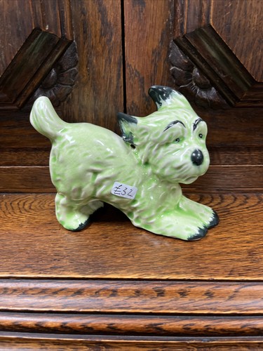 Vintage green sylvac terrier - vintage,