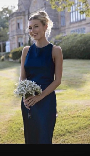 Navy sleeveless halter - navy,