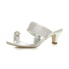 Womens ladies mid heel