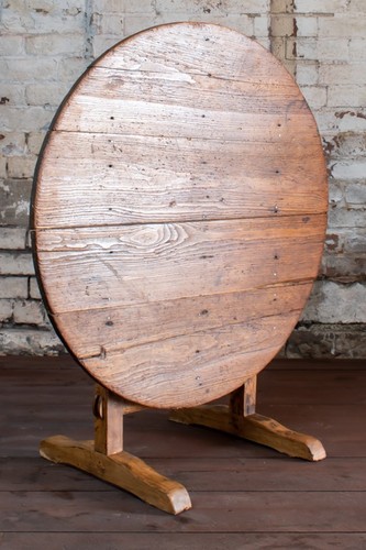 19thc french oak tilt top - french,