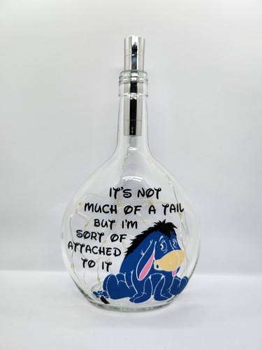 Eeyore style themed glass - eeyore,