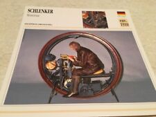 Motorcycle card Schlenker monowheel approx 1910 collection Atlas Germany