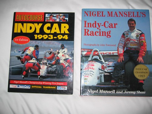 Rare nigel mansell signed book - rare,