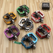 CNC Aluminum alloy MTB Mountain Road Bike Bicycle Pedals 9/16''Flat Platform
