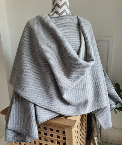Zara knit grey wrap jumper - knit,