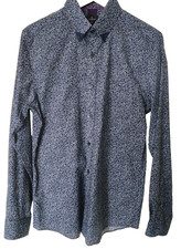 Jeff Banks Designer Men's Shirt - Navy - Small - New