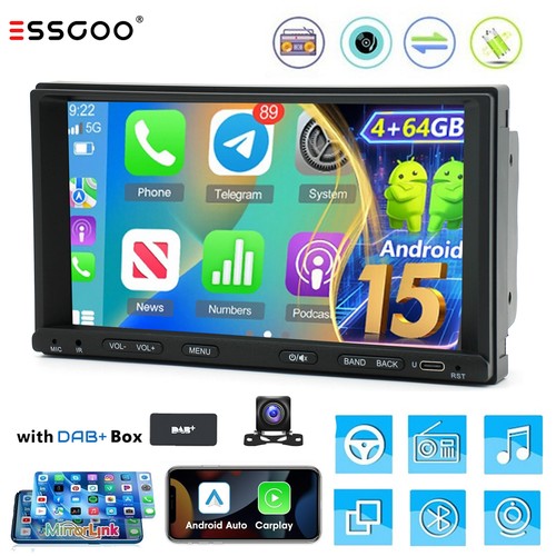 Dab double din car - 7",
