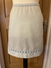 Crisp Vintage Noisy Nylon Half Slip Petticoat St Micheal Size 10-12 Light Blue